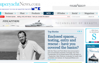Screen Shot SuperyachtNews Article